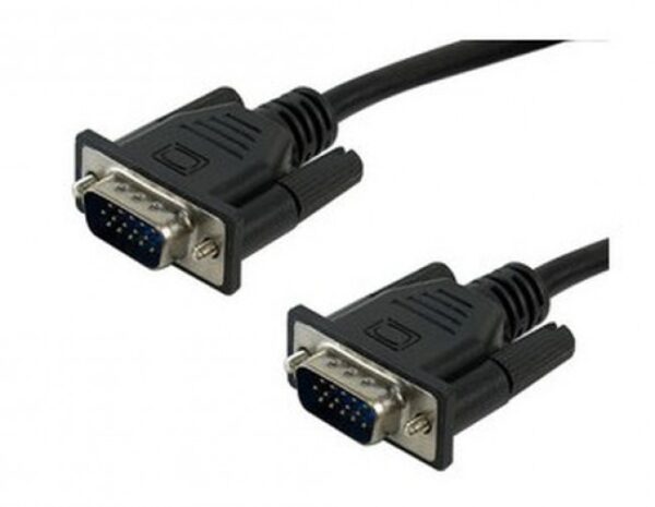 Cable De Video Manhattan Vga Macho A Vga Macho, 1.8mts, Color Negro